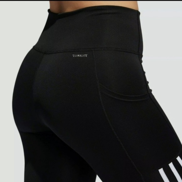 ADIDAS CLIMALITE HIGH RISE STRIPES 7/8 LEGGINGS S - Picture 13 of 16